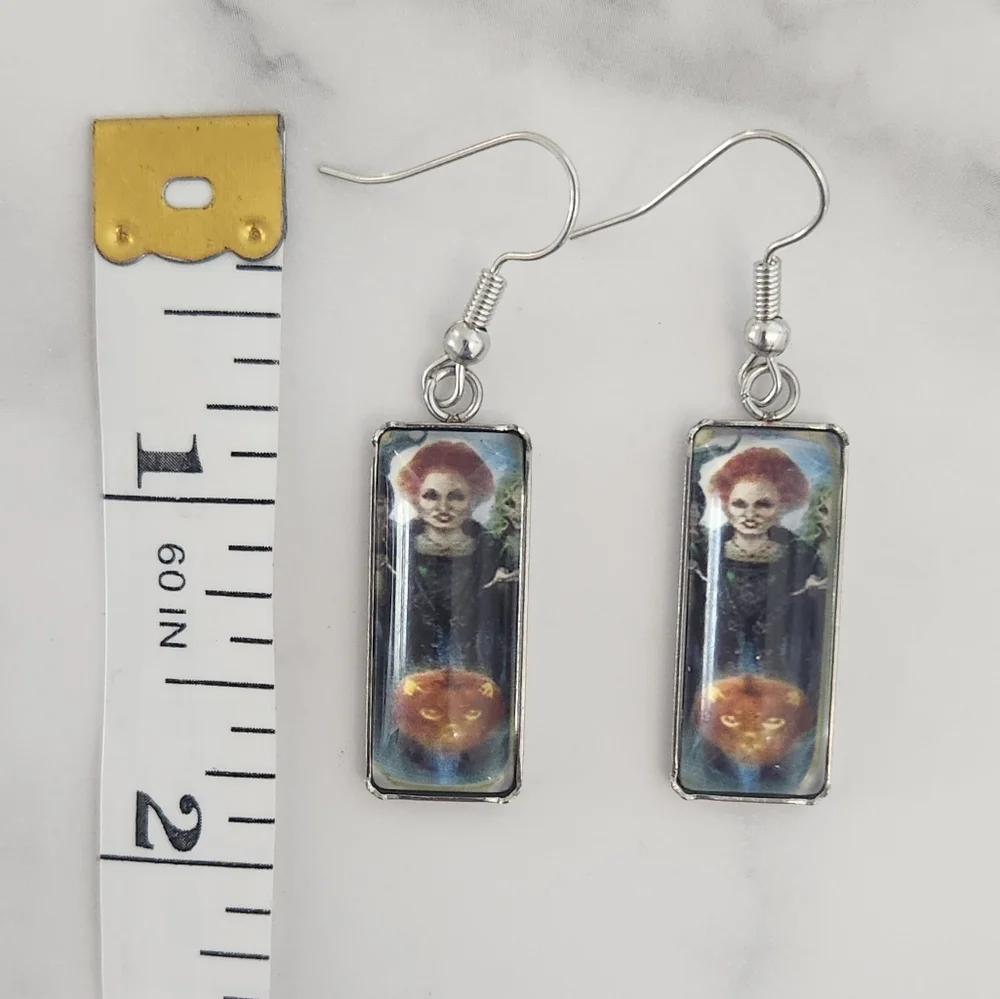 ​Halloween Hocus Pocus Mary Sanderson Pumpkin Earrings
